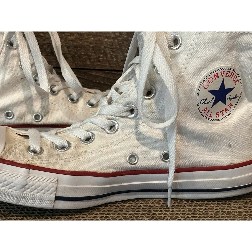 Converse Chuck Taylor All Star Hi Top Shoes Optical White Size M 6.5 W 8.5 M7650